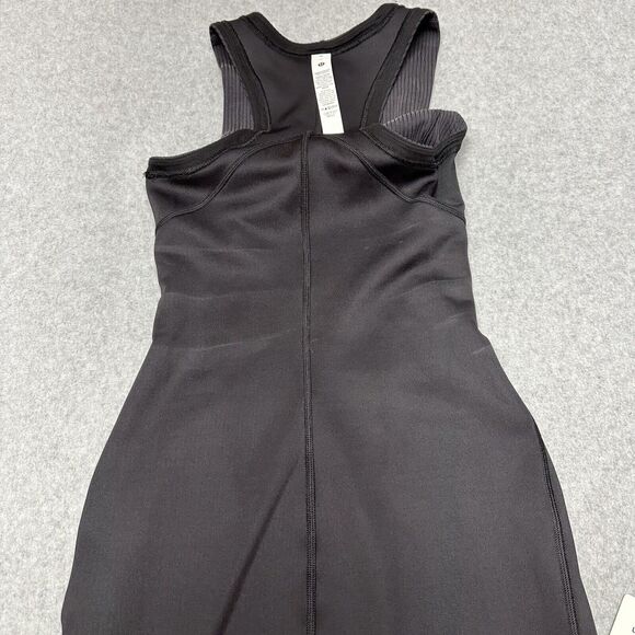 Lululemon Ribbed Softstreme Slim-Fit Tank Dress Size 2 Black - Picture 12 of 14